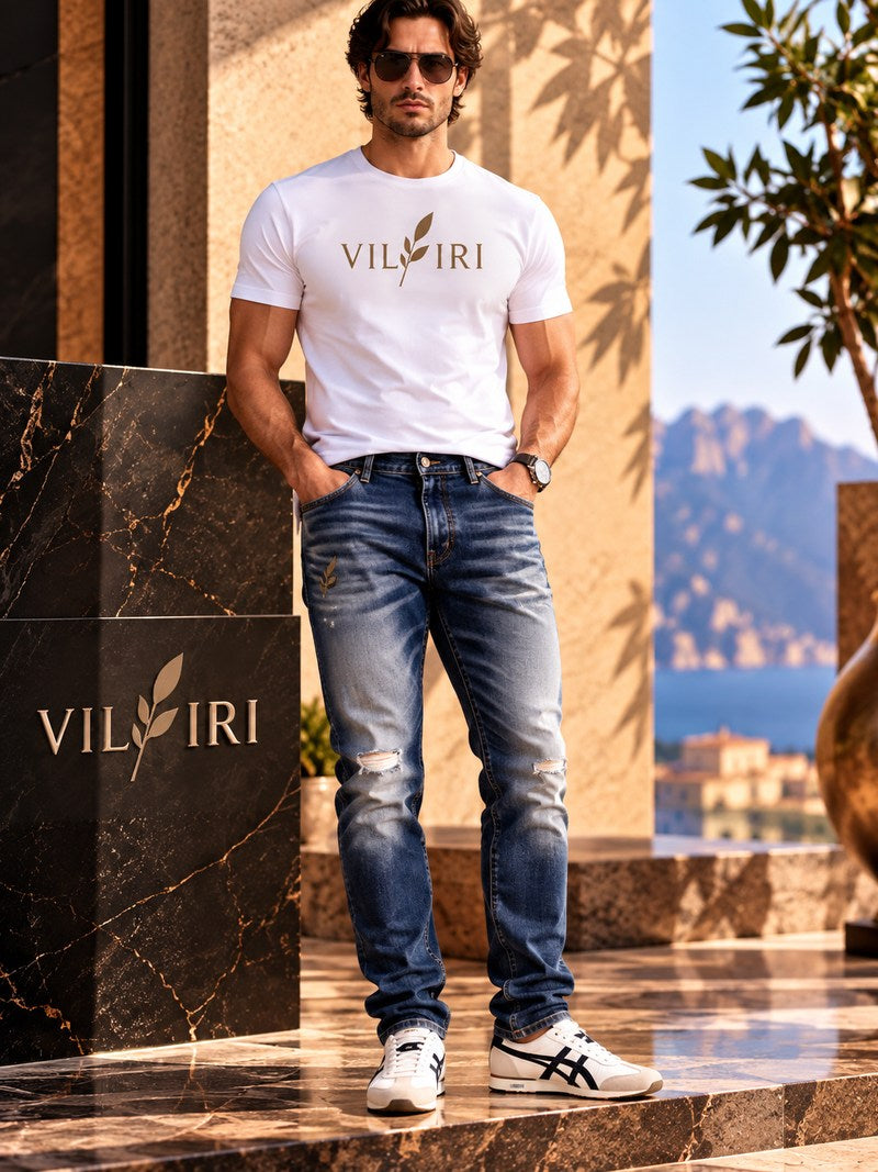 VILVIRI Auren Rift — Men's Distressed Heritage Jeans