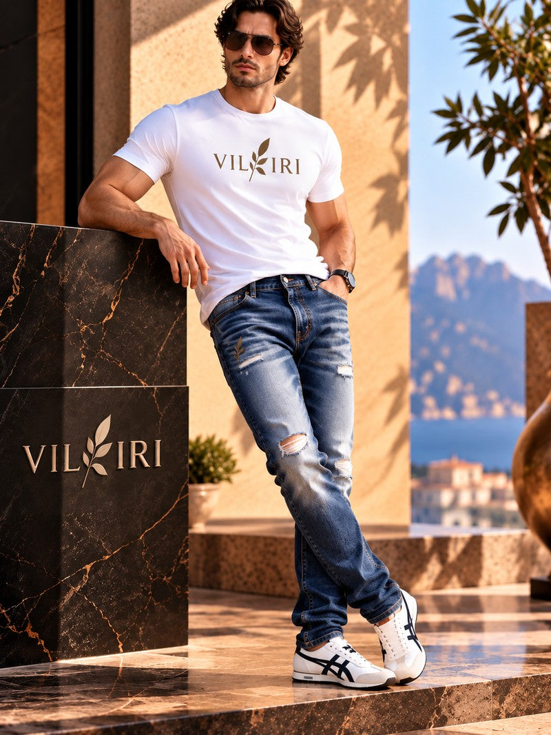 VILVIRI Auren Rift — Men's Distressed Heritage Jeans